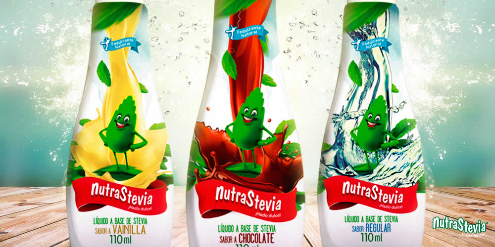Nuestras nuevas presentaciones: NutraStevia Líquido sabor vainilla, regular y chocolate